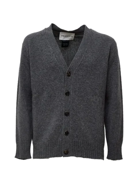 AMARANTO  distressed cardigan