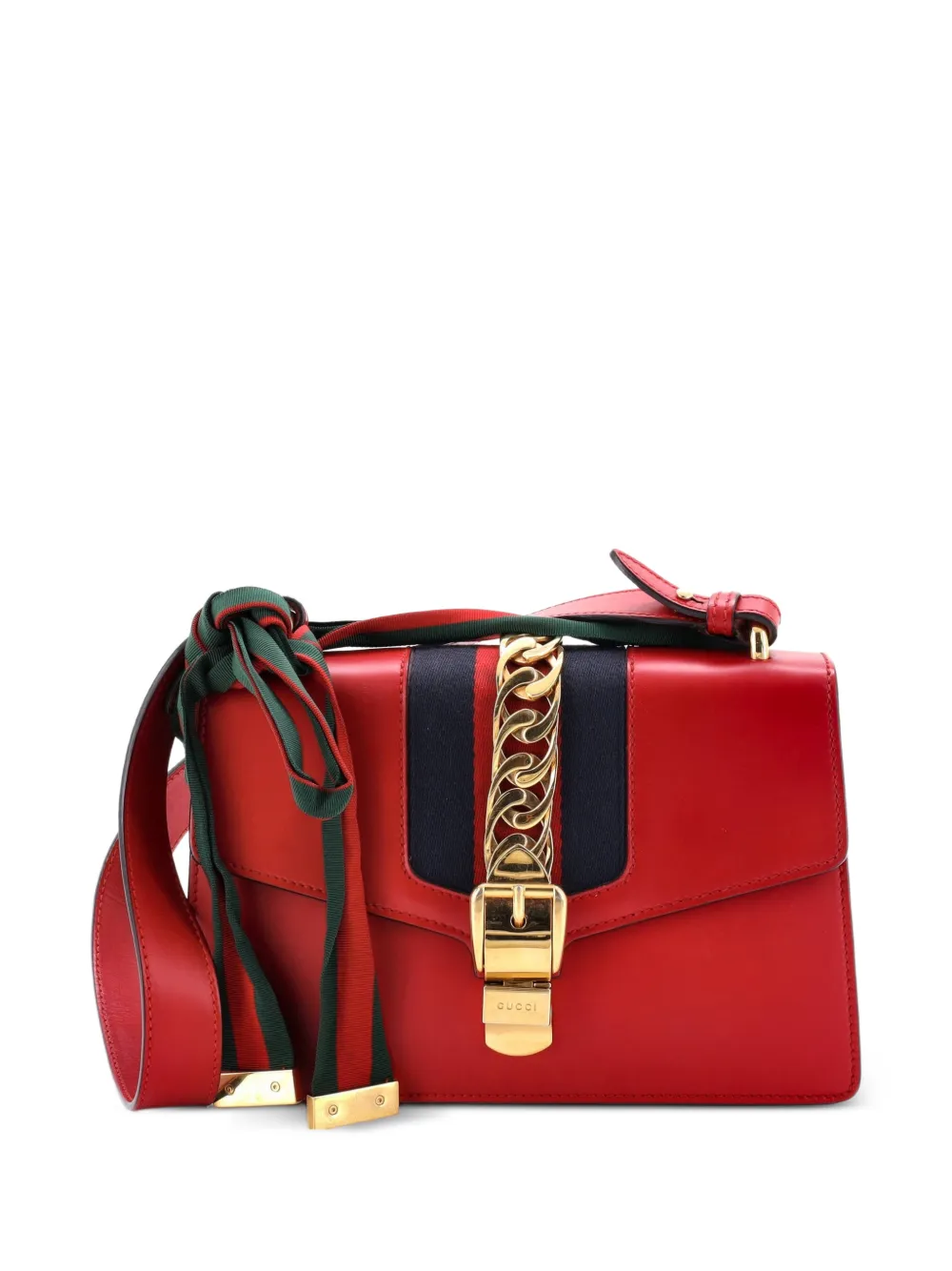 Gucci Pre-Owned Sylvie Leather Small shoulder bag - Rosso