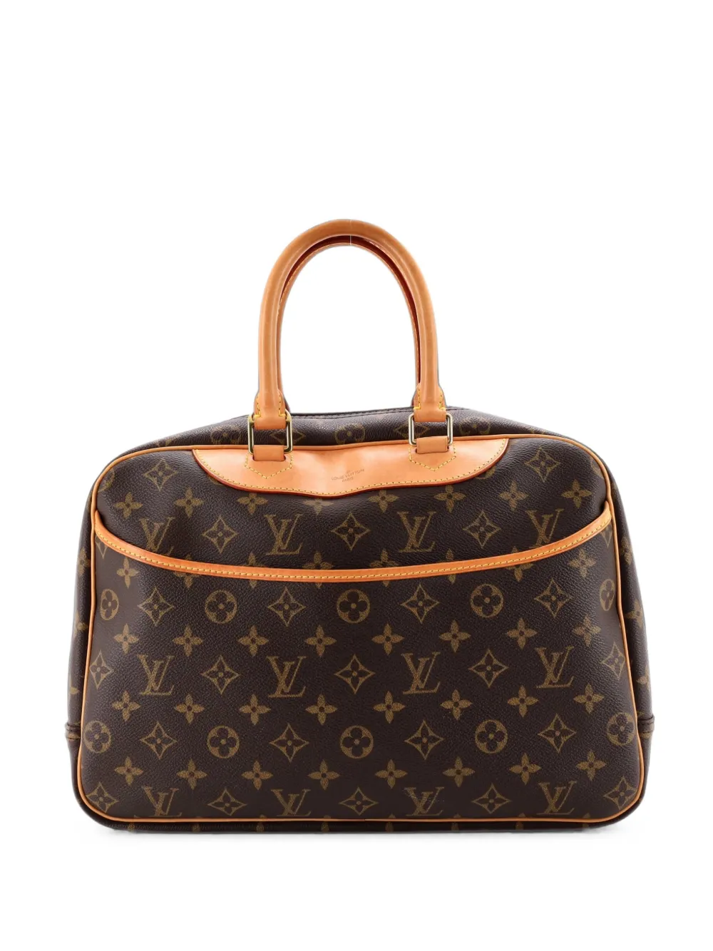 Louis Vuitton Pre-Owned Borsa a mano Deauville in tela con monogramma - Marrone