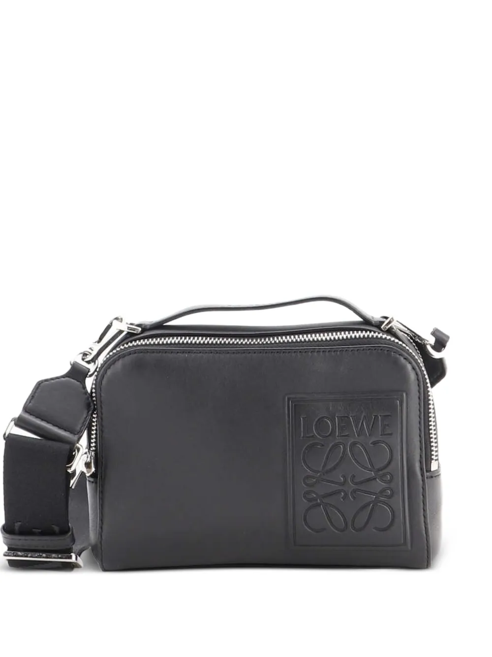 Loewe Pre-Owned Camera Leather Mini crossbody bag - Nero