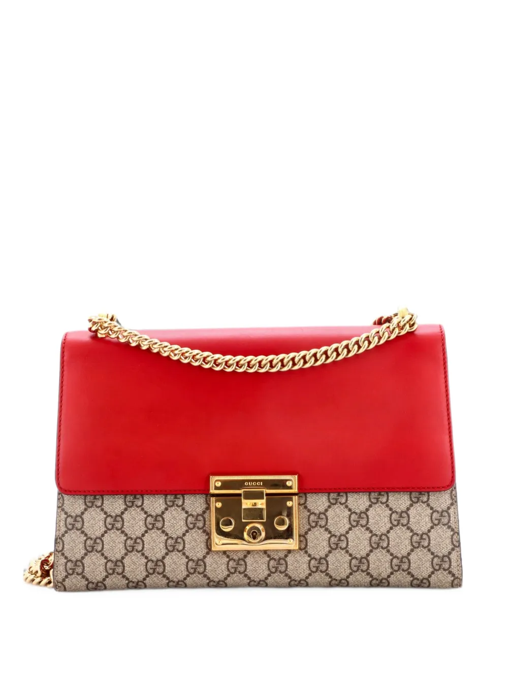 Gucci Pre-Owned Mittelgroße Padlock Schultertasche mit beschichtetem GG Canvas - Mehrfarbig