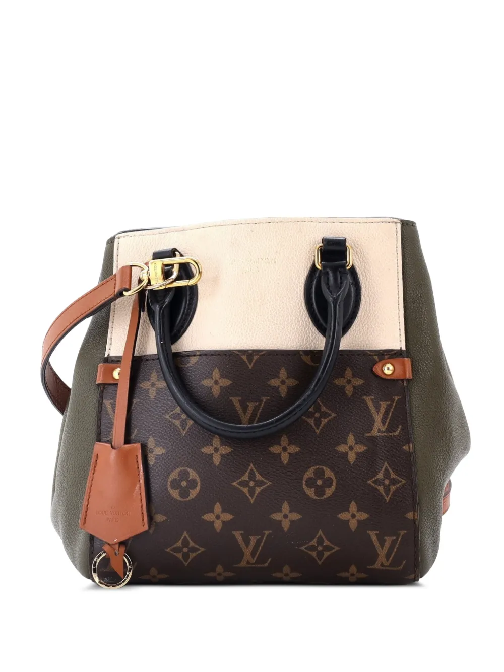 Louis Vuitton Pre-Owned sac cabas monogrammé en cuir et toile - Marron