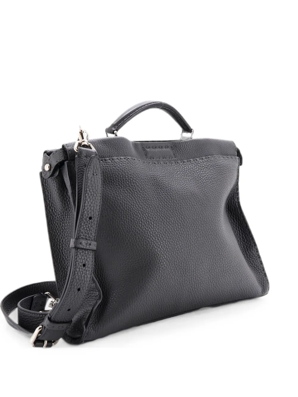 Fendi Pre-Owned Selleria Peekaboo Fit Bag Leather Regular satchel - Grau