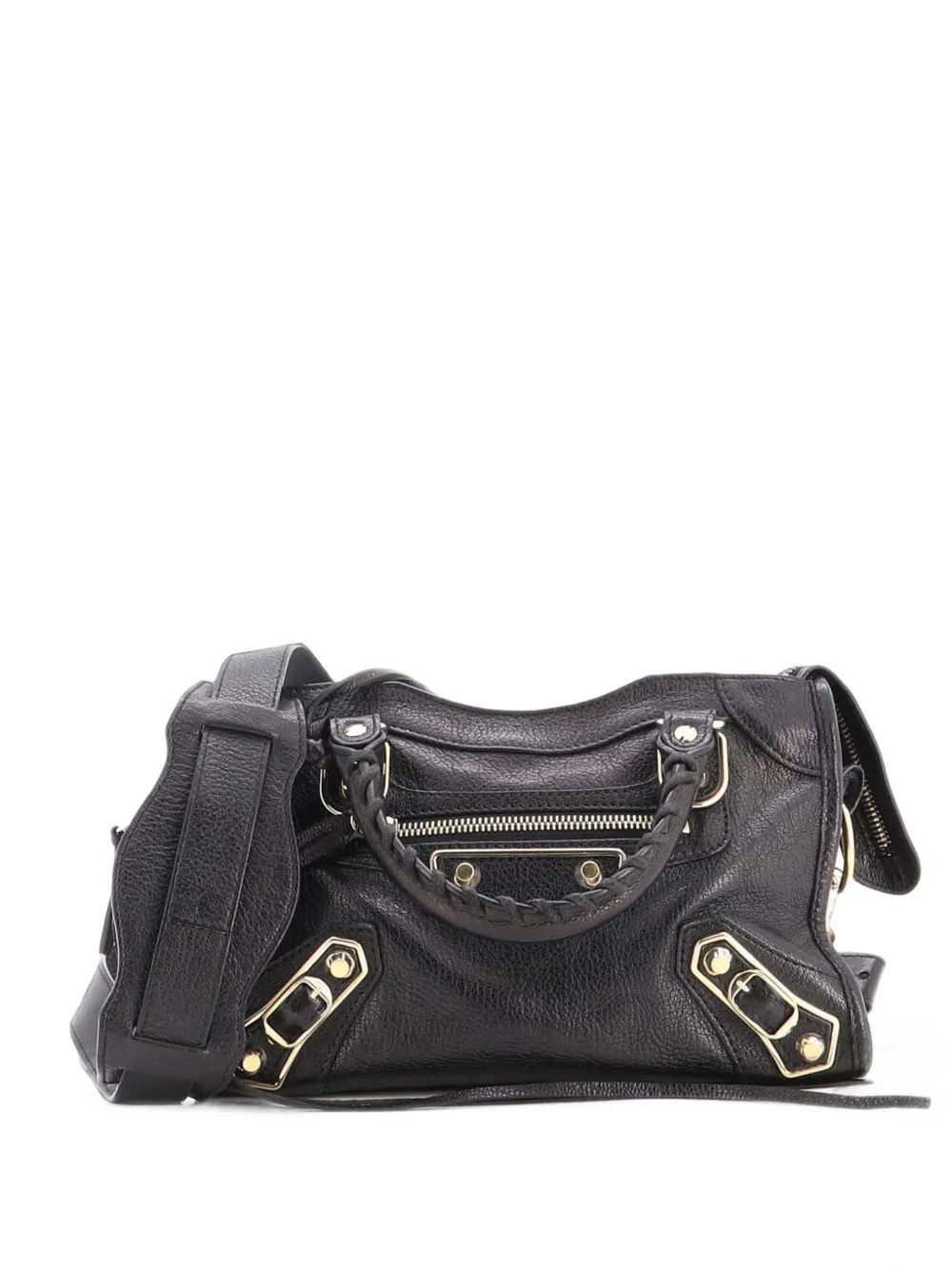 Balenciaga Pre-Owned Mittelgroße City Classic Edge Satchel-Tasche - Schwarz