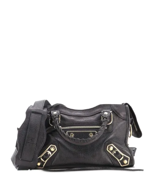 Balenciaga Pre-Owned City Classic Metallic Edge Bag Leather Mini satchel