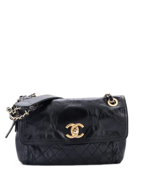 CHANEL Pre-Owned CC Chain Flap Bag Quilted Lambskin Small crossbody bag