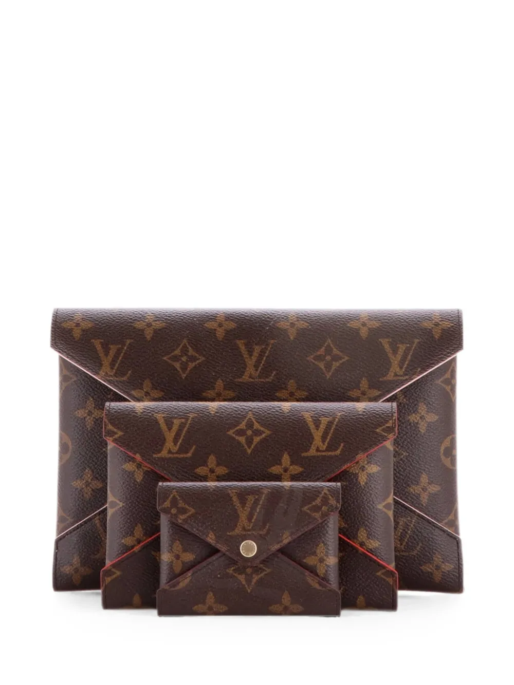 Louis Vuitton Pre-Owned Kirigami Pochette Set Monogram Canvas clutch bag - Braun