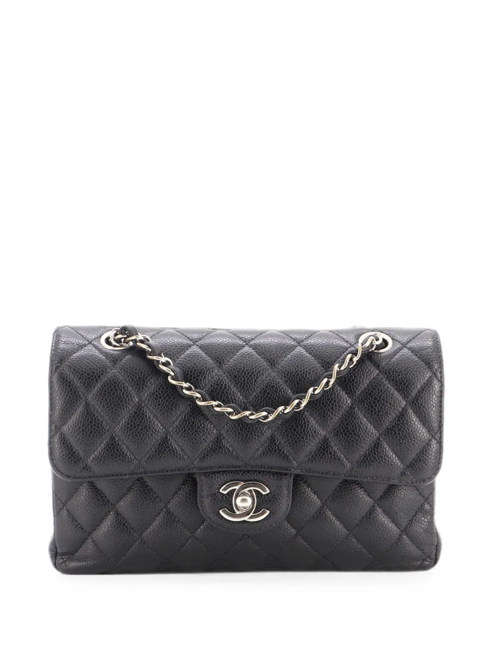 CHANEL Pre-Owned Classic Double Flap Bag Quilted Caviar Small shoulder bag - Schwarz