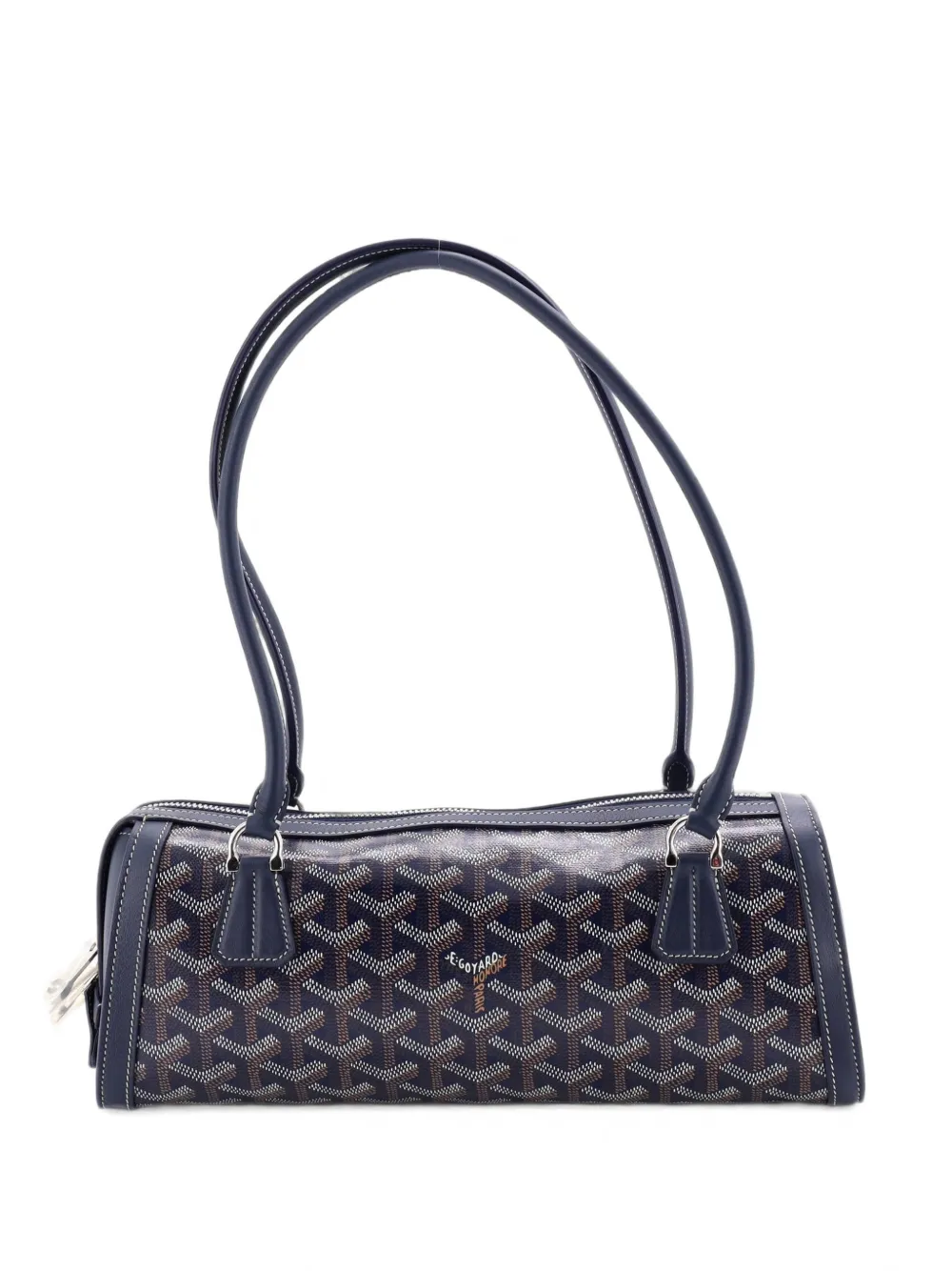 Goyard Pre-Owned Borsa a spalla Bonbonnière in tela cerata - Blu