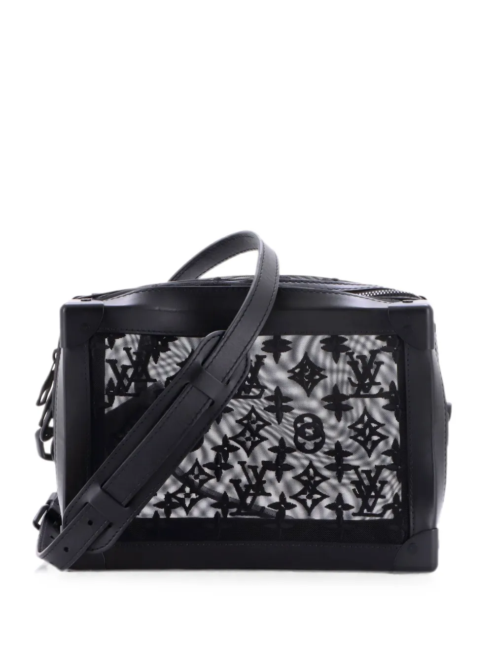 Louis Vuitton Pre-Owned Soft Trunk Bag Monogram See Through Mesh crossbody bag - Nero