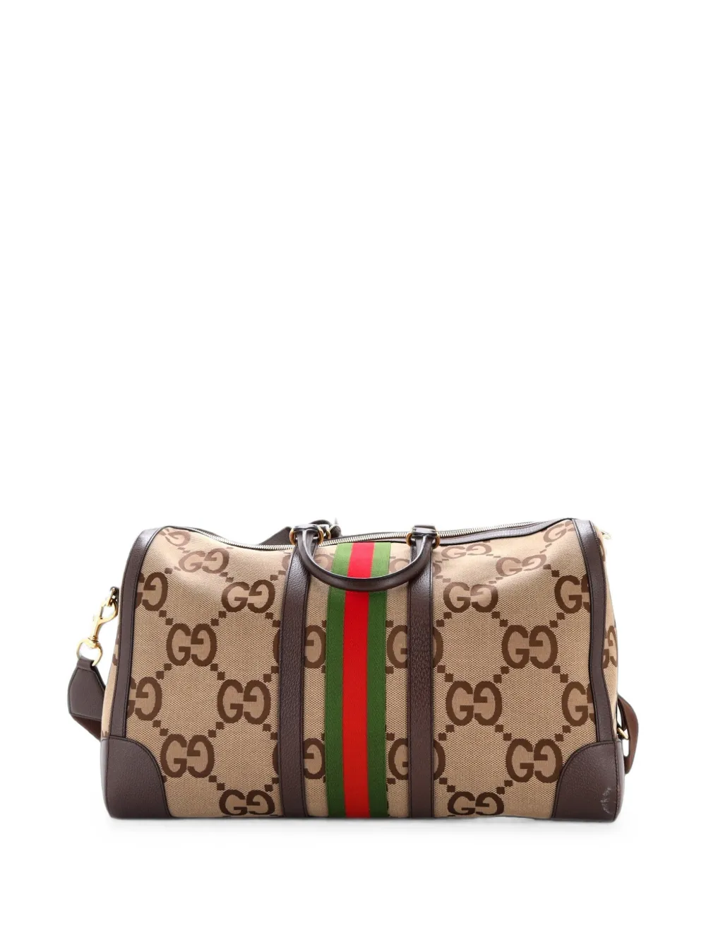 Gucci Pre-Owned Große Savoy Reisetasche mit GG-Beschichtung - Braun