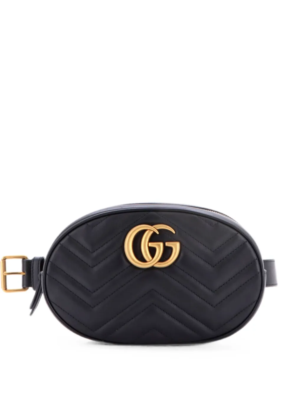 Gucci Pre-Owned GG Marmont Matelasse Leather belt bag - Nero