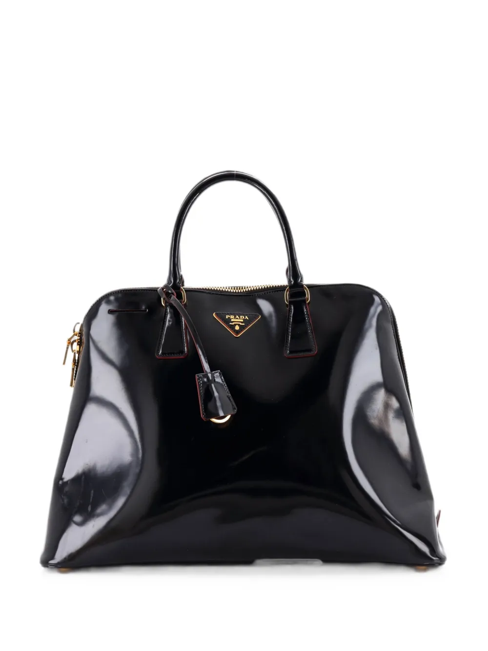 Prada Pre-Owned Promenade Bag Spazzolato Leather Large satchel - Schwarz