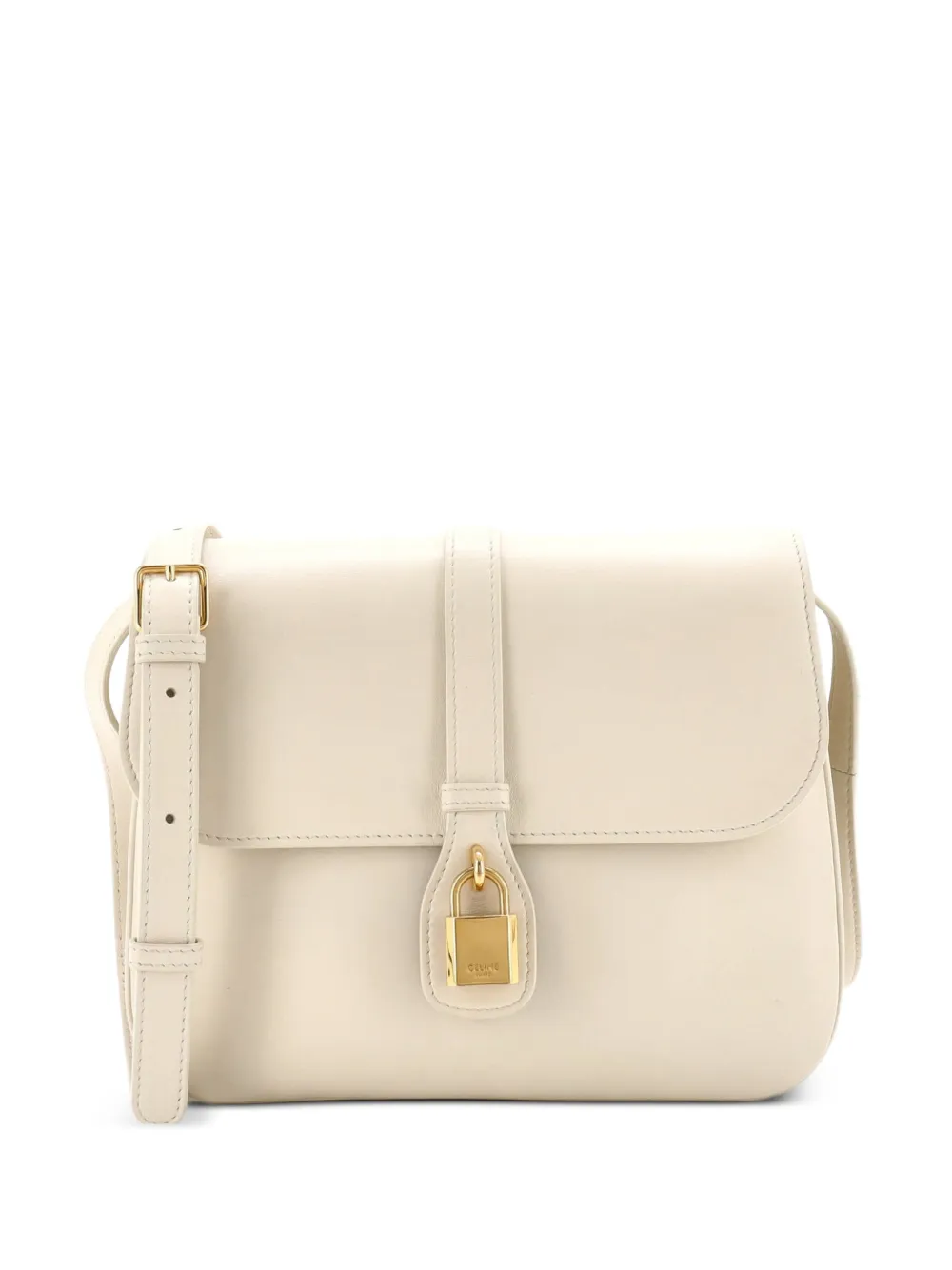 Celine Pre-Owned Tabou Bag Smooth Calfskin Medium crossbody bag - Bianco