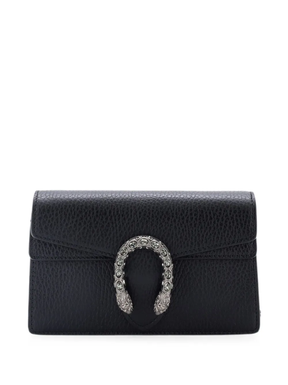 Gucci Pre-Owned Dionysus Bag Leather Super Mini clutch bag - Nero