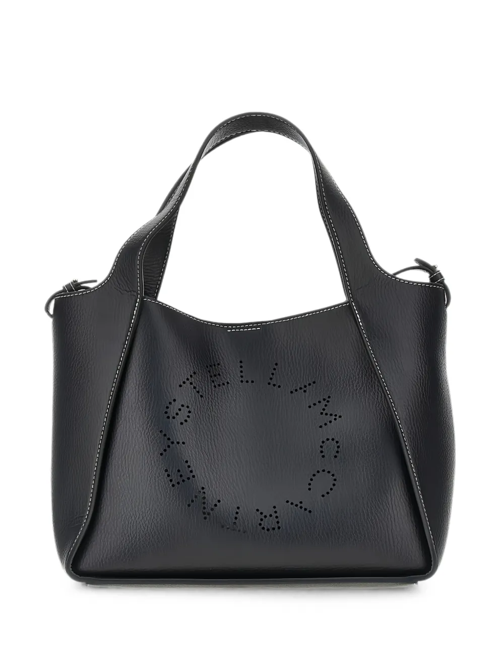 Stella McCartney logo grainy Alter Mat crossbody bag - Schwarz