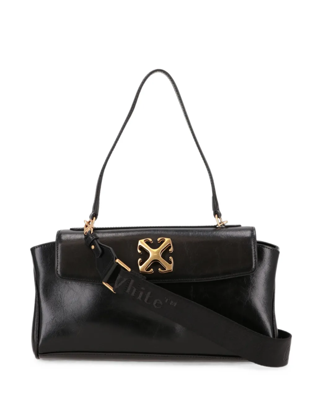 Off-White Arrows-plaque shoulder bag - Nero