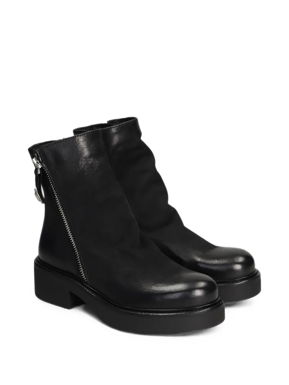 Metisse side-zip chunky-sole boots Zwart