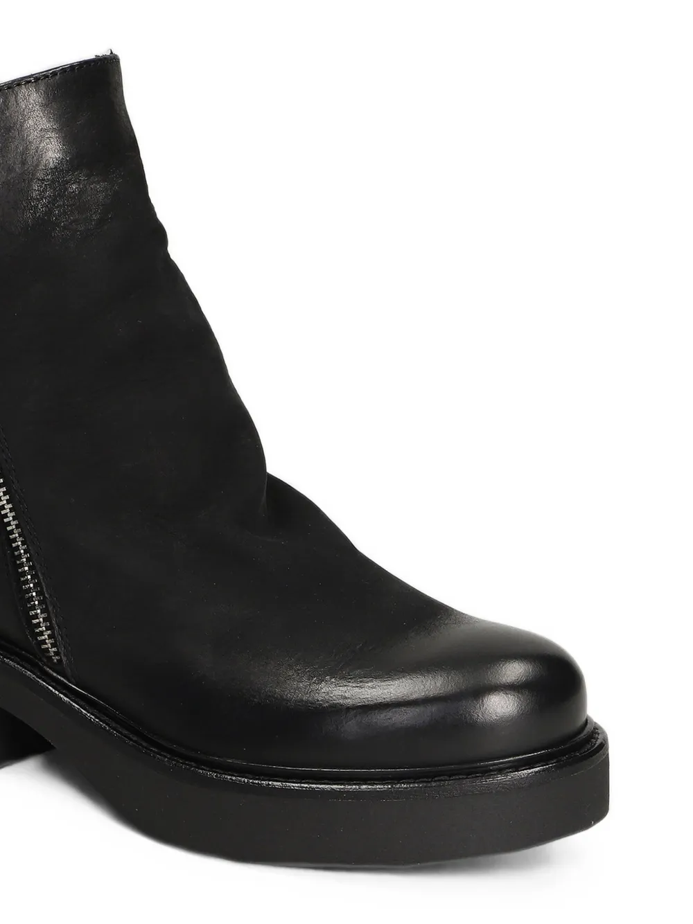 Metisse side-zip chunky-sole boots Zwart