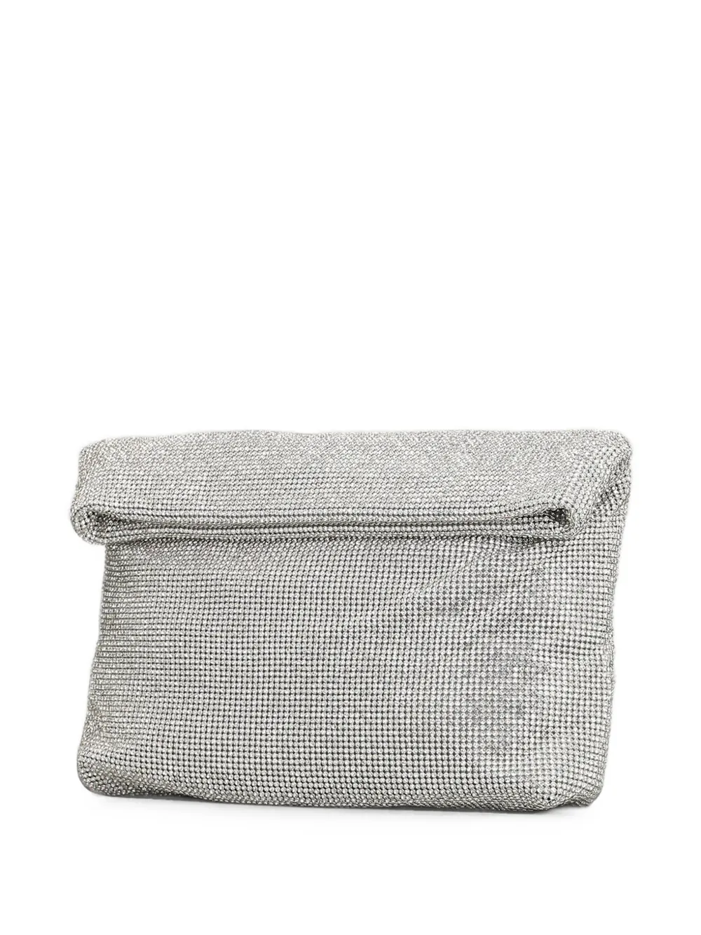 TWENTY FOURHAITCH Kleine Varadero clutch verfraaid met kristallen Zilver