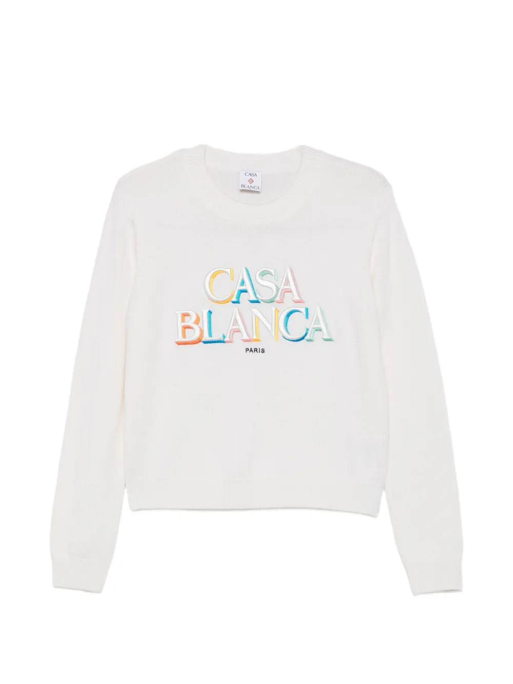 Casablanca logo-embroidered sweater · M