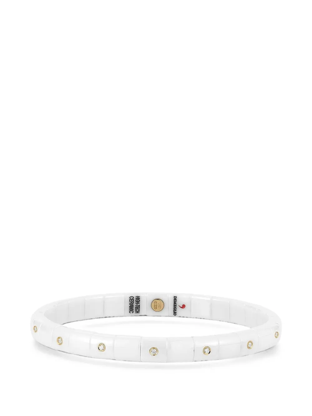 Roberto Demeglio Pura ceramic and diamond bracelet - Weiß