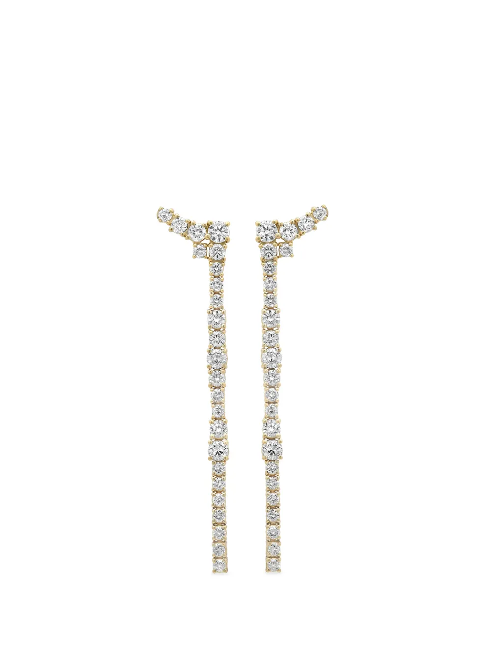 Sara Weinstock Flexion diamond drop earrings - Gold