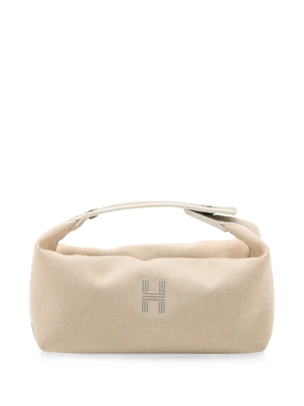 Hermès Pre-Owned 2010-2026 Small Toile Bride A Brac Case vanity bag - Nude