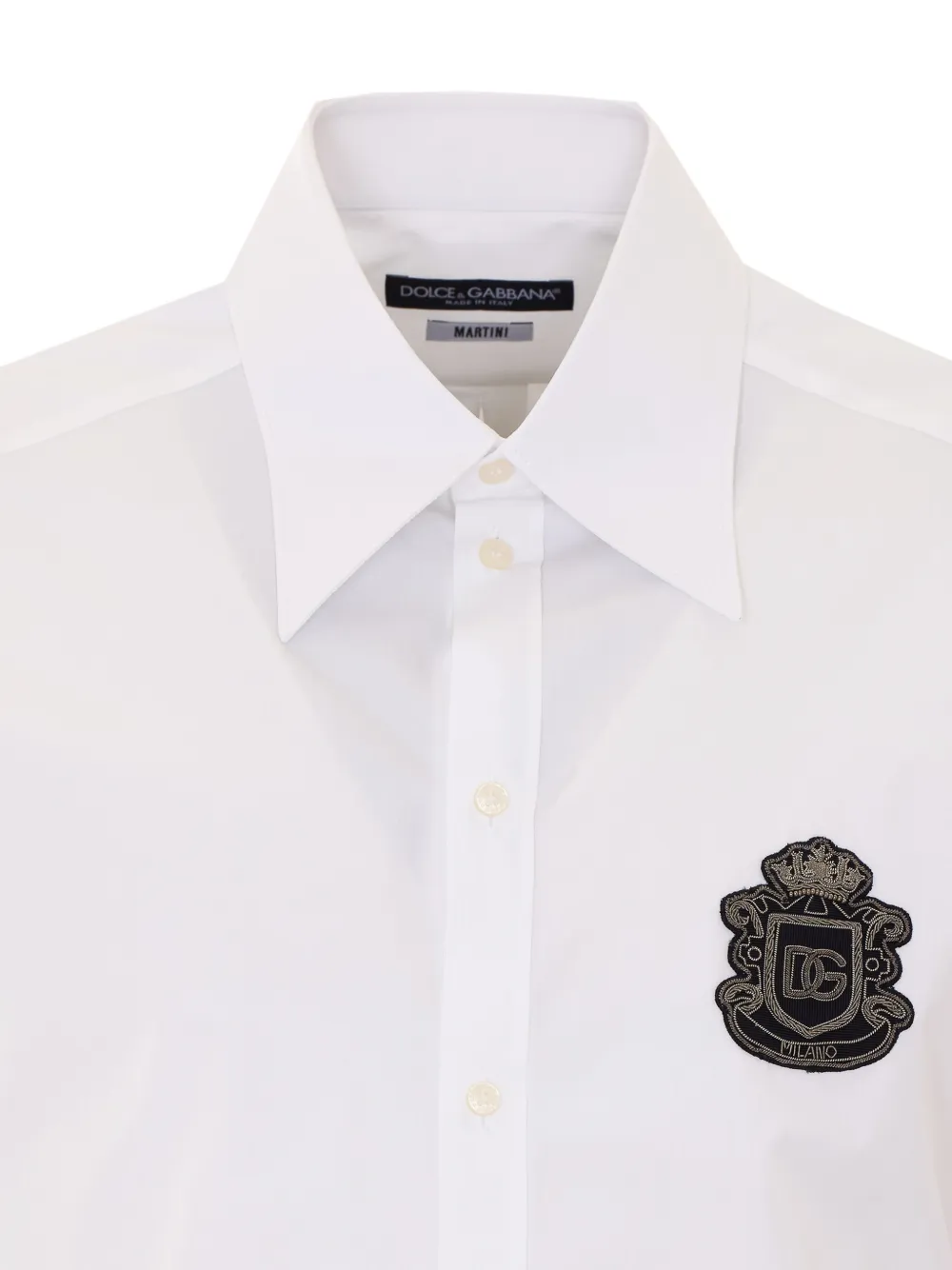 Dolce & Gabbana Martini katoenen overhemd Wit