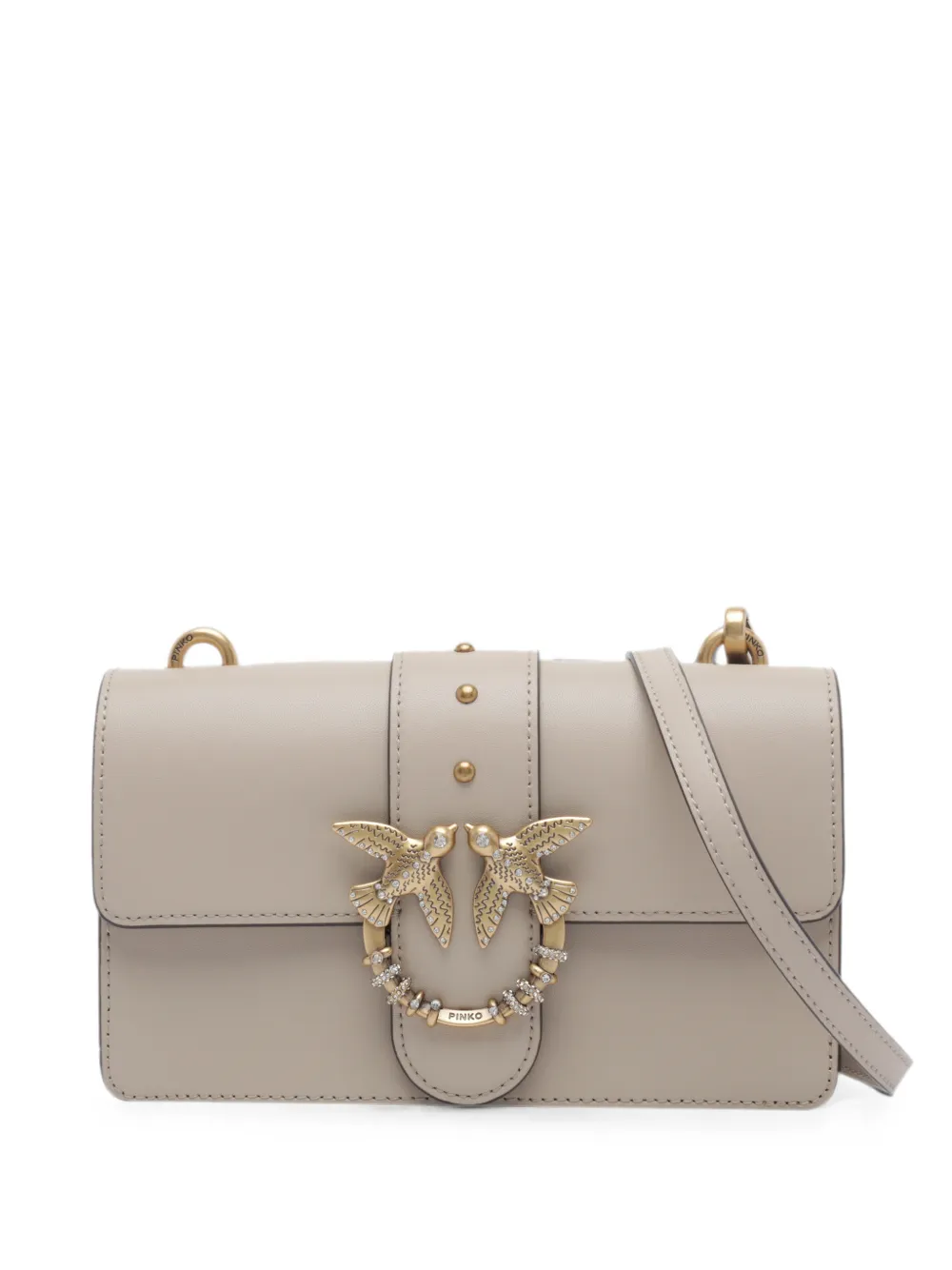 PINKO mini Love One New Buckle shoulder bag - Toni neutri