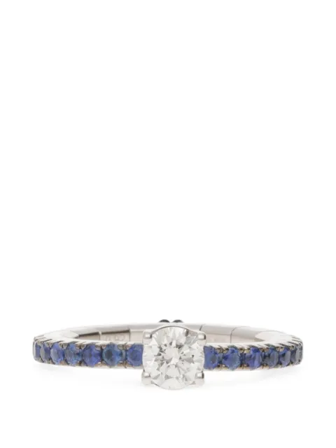 Roberto Demeglio diamond and sapphire solitaire ring