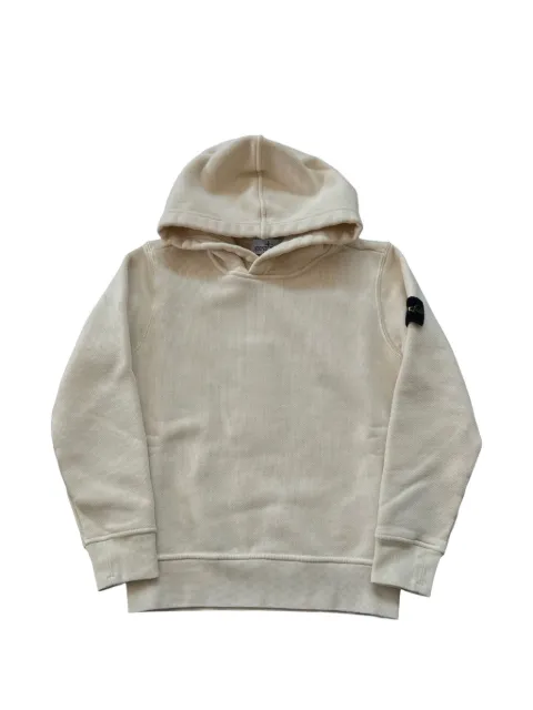 Stone Island Junior hoodie con parche del logo