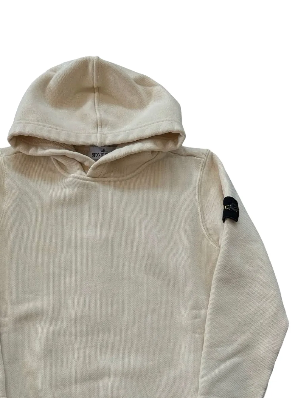 Stone Island Junior Hoodie met logopatch Wit