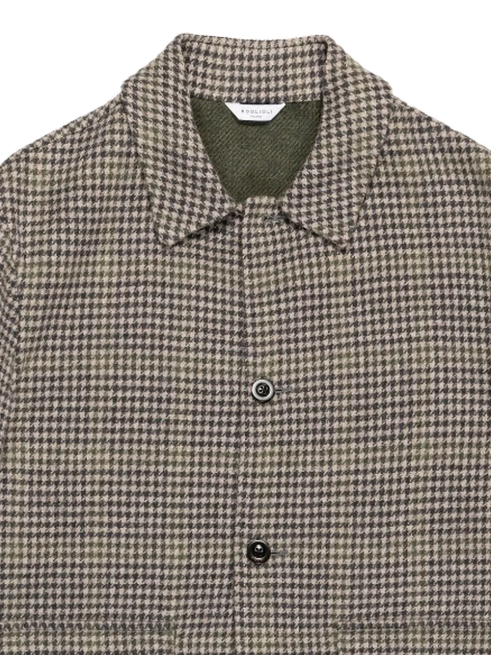 Boglioli Jack met pied-de-poule print Beige
