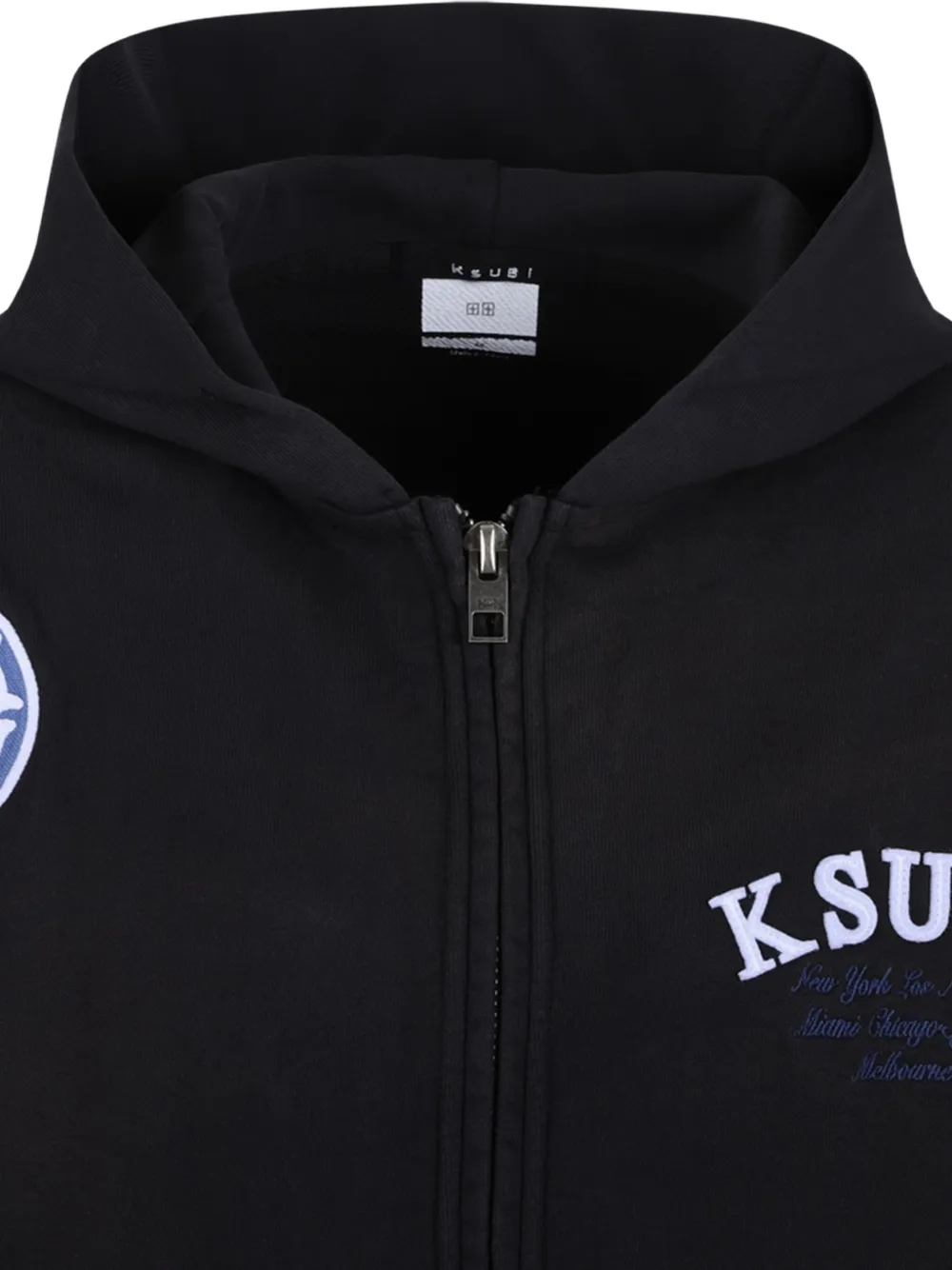 Ksubi Genesis Ekcess hoodie met logo-patch en rits Zwart