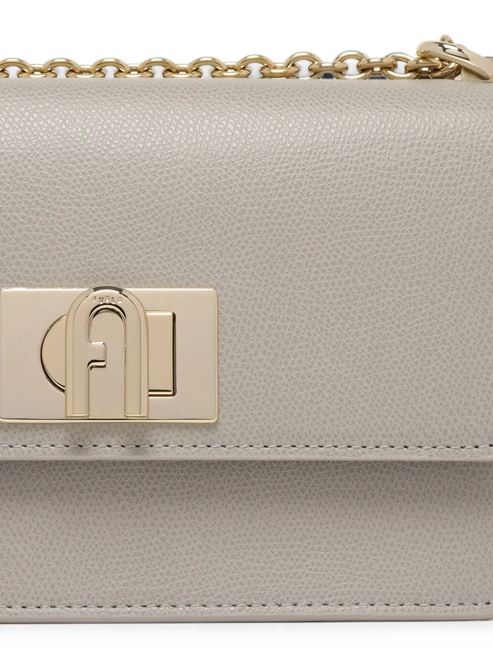 Furla 1927 leren crossbodytas Grijs