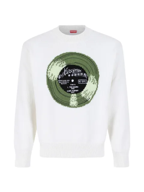 Kenzo pull Sounds en coton intarsia