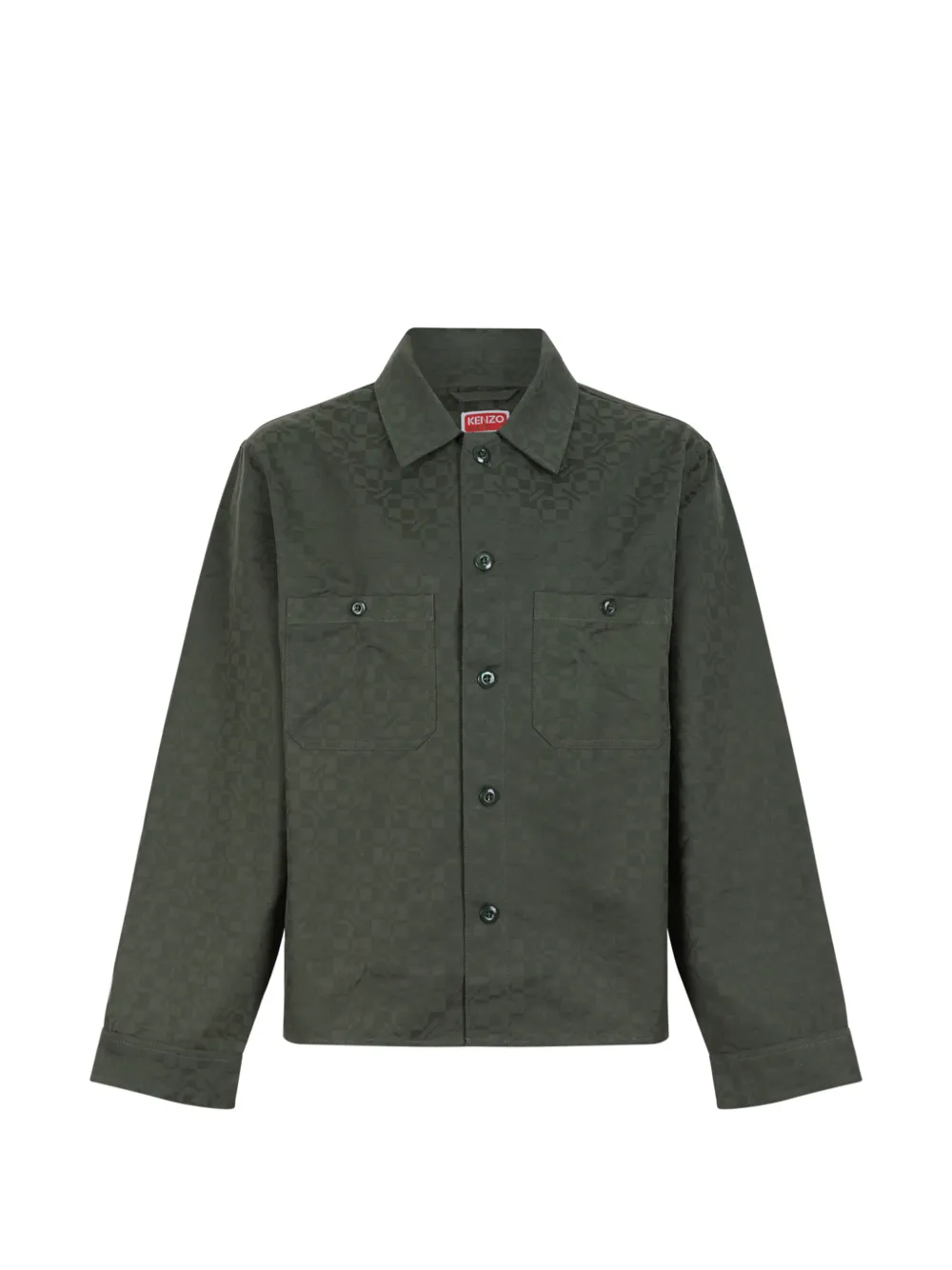 Kenzo Kenzogram jacquard-logo jacket - Vert Kenzo Kenzogram jacquard-logo jacket - Vert
