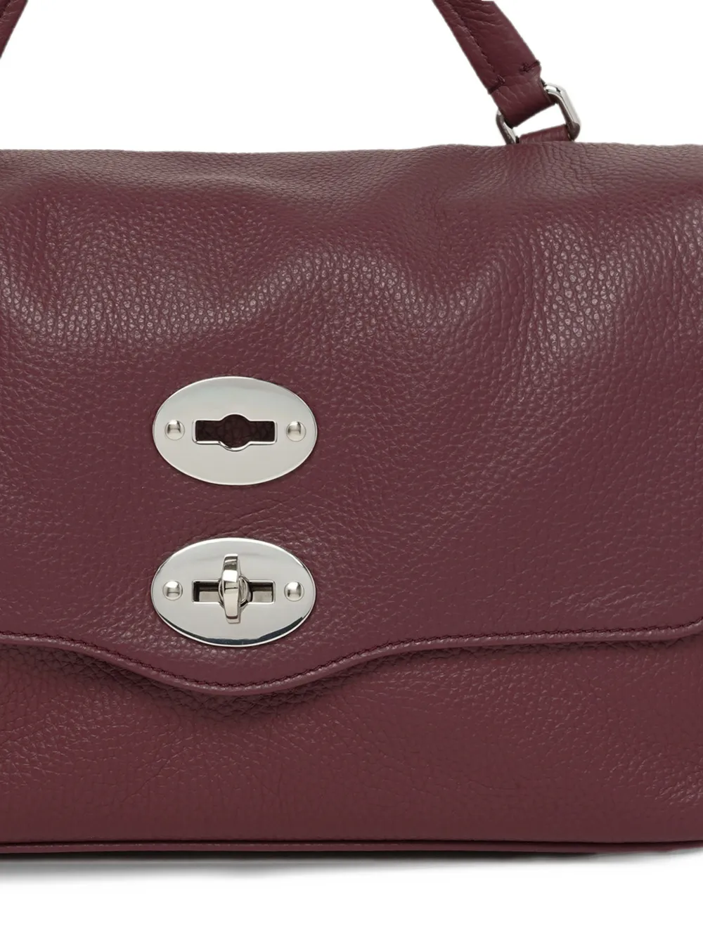 Zanellato Postina studded leather tote bag Paars