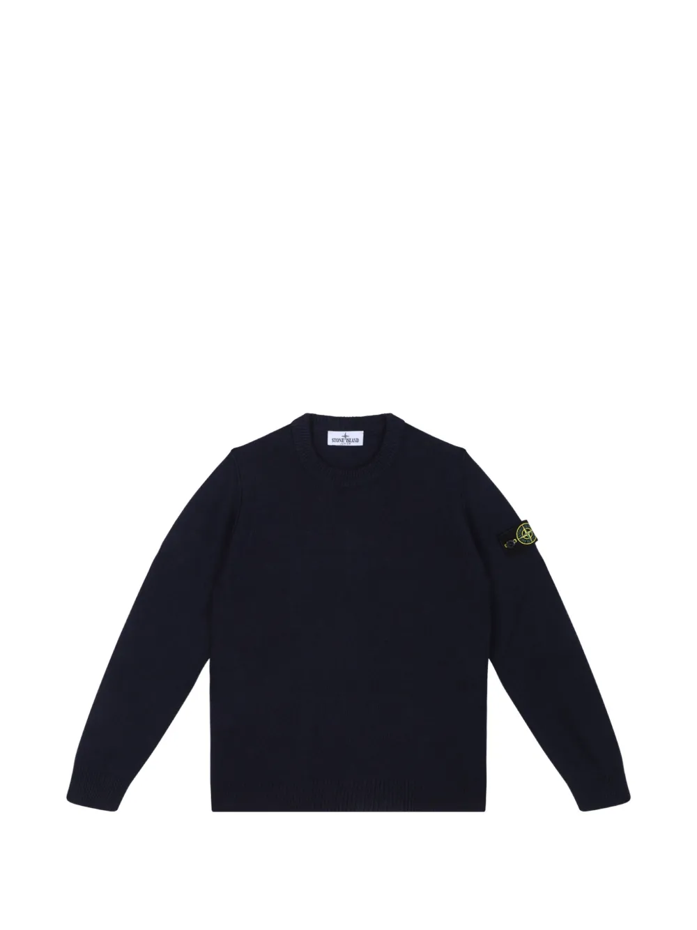 Stone Island Junior Compass-patch sweater - Blau