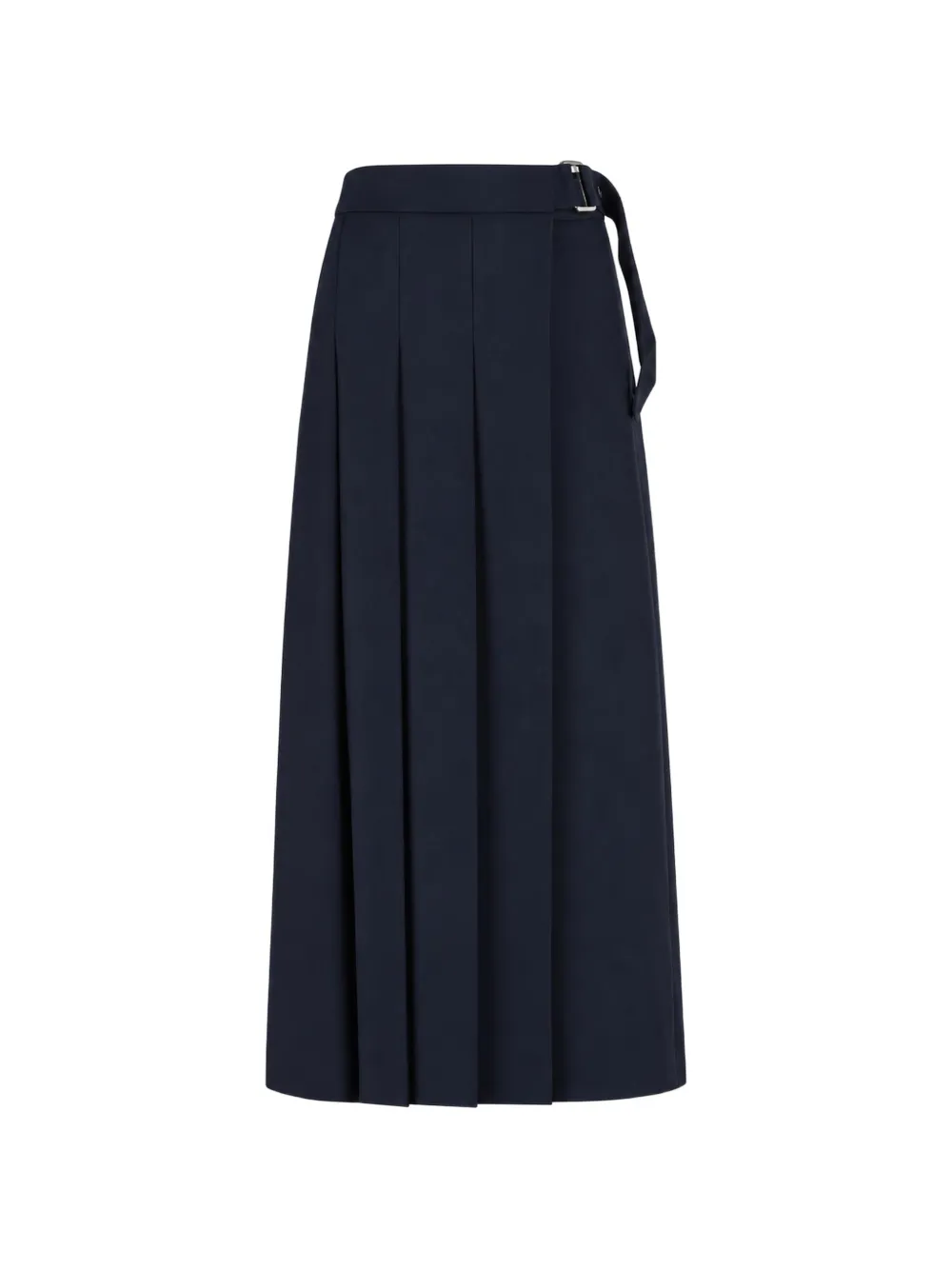P.A.R.O.S.H. pleated buckled midi skirt - Bleu