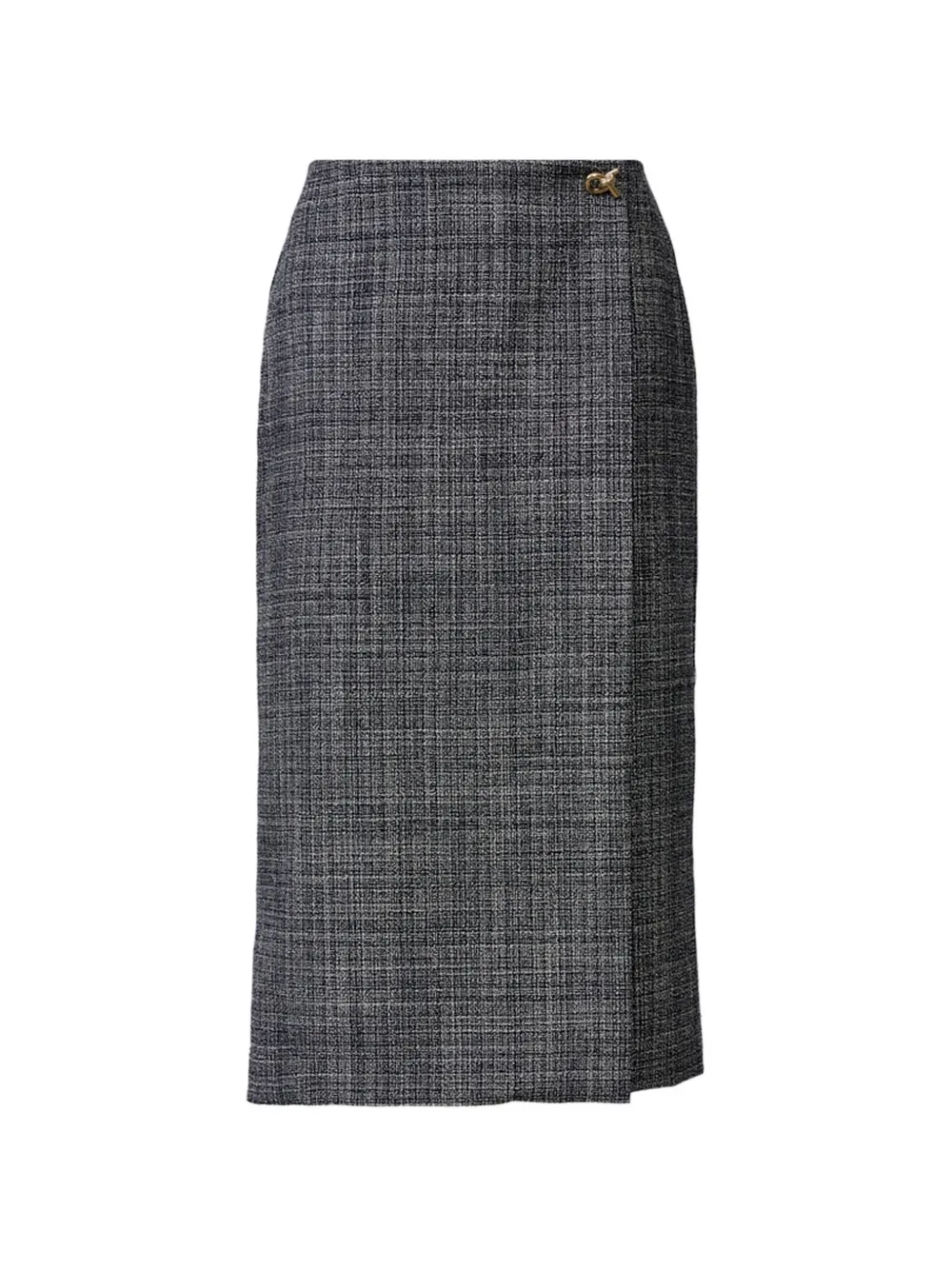 Fabiana Filippi Mouline tweed wrap midi skirt - Schwarz