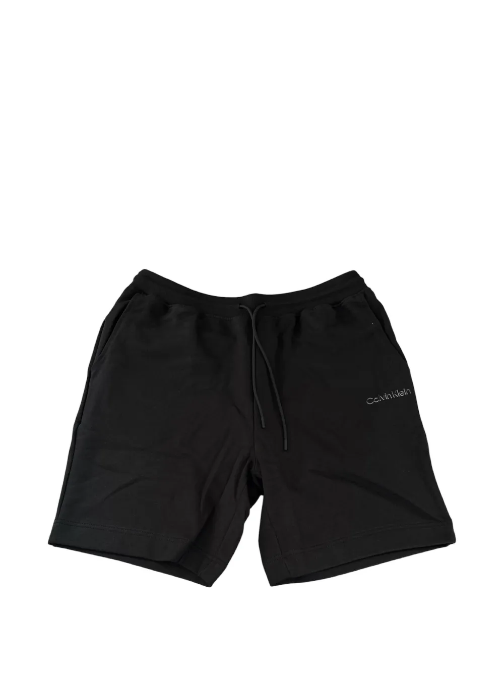 Calvin Klein logo-print drawstring shorts Zwart