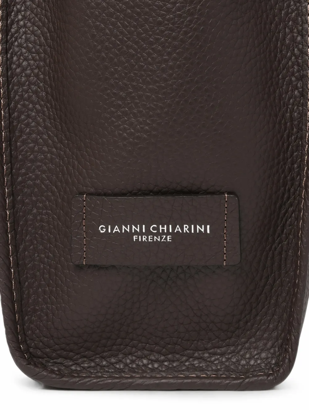 MARCELLA CLUB Marcella leren shopper met geknoopte detail Bruin