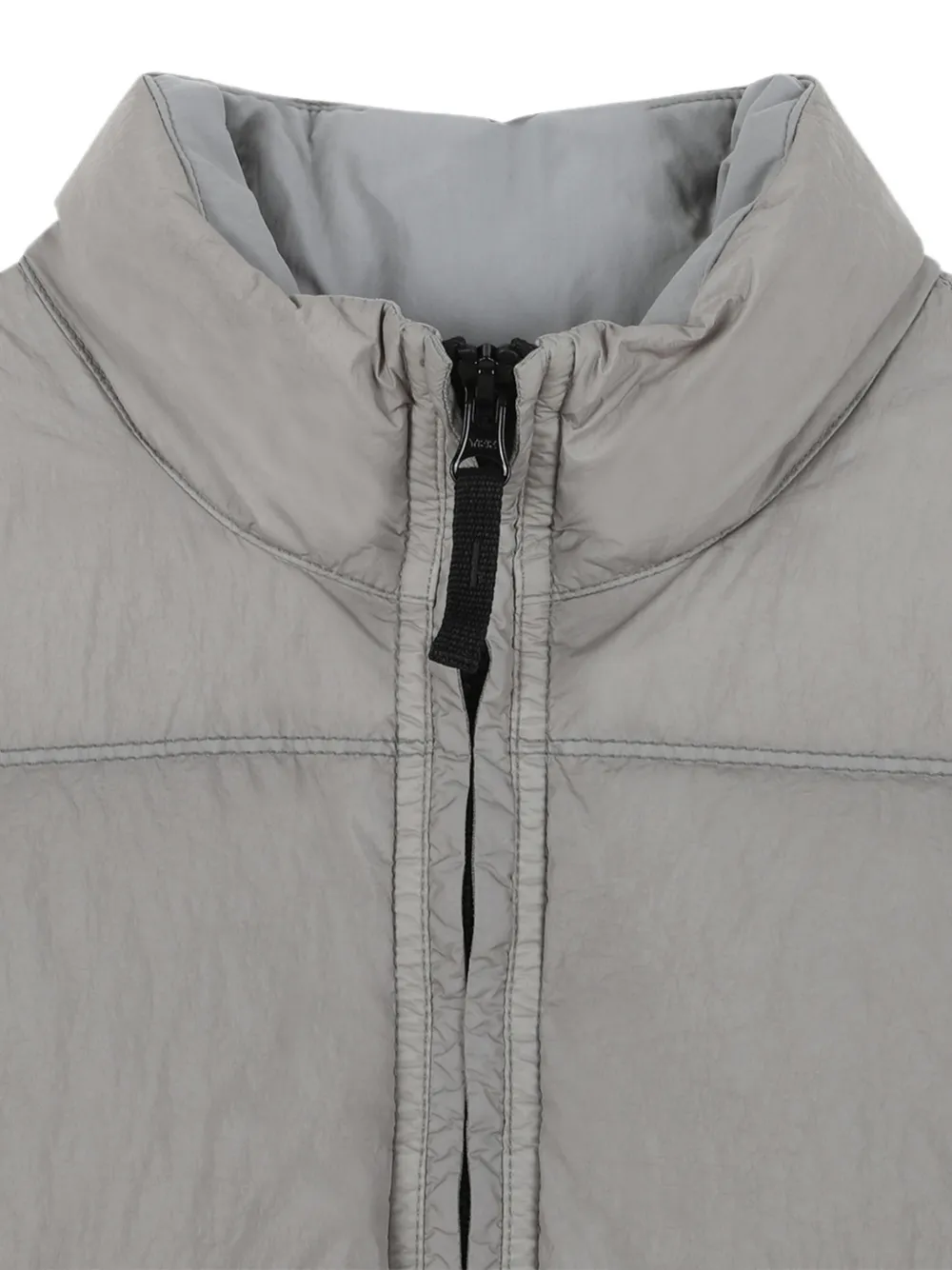 Stone Island Junior Gewatteerd donsjack met Compass-patch Grijs