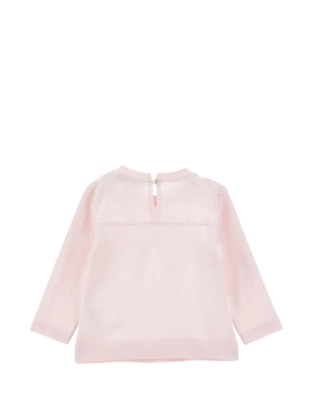 Monnalisa bow-print long-sleeve T-shirt Roze