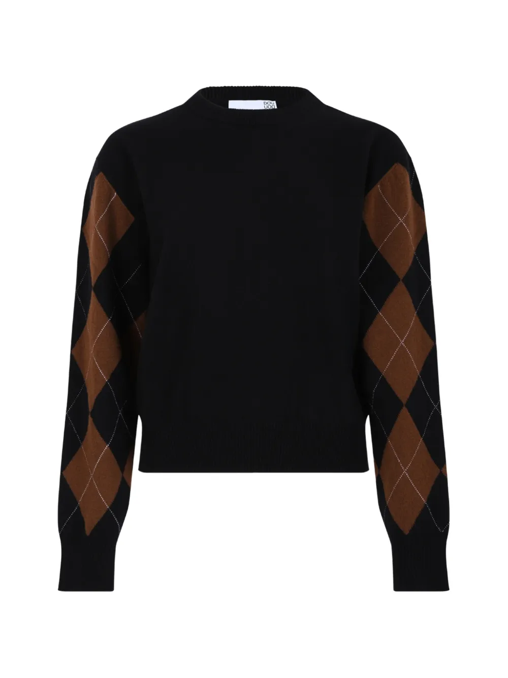 Douuod argyle-patterned sweater - Noir Douuod argyle-patterned sweater - Noir
