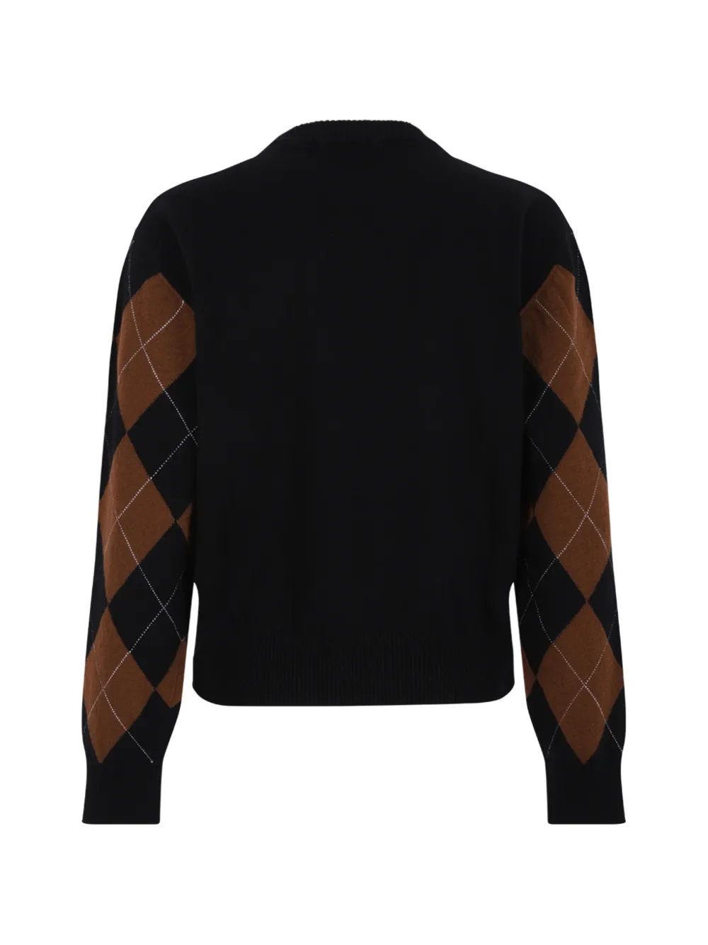 Douuod Trui met argyle-patroon Zwart
