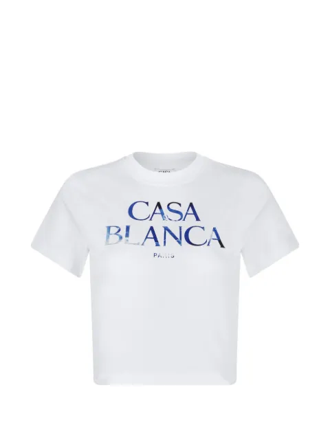 Casablanca playera Meduse Stacked con logo estampado