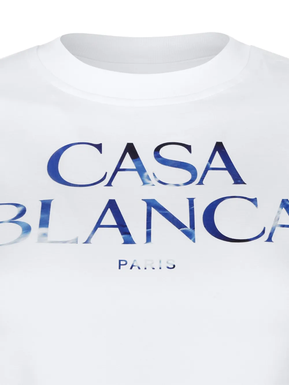 Casablanca Meduse Stacked logoprint T-shirt Wit